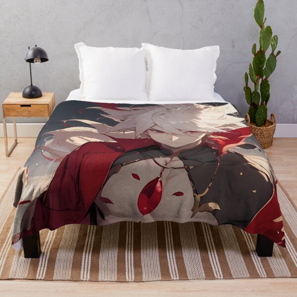 Item preview, Red Lancer Karna Fate Grand Order Crimson Aura Warrior Anime Power Light Rise designed and sold by 108Recordings.