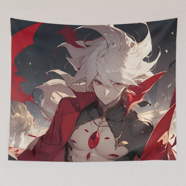 Item preview, Red Lancer Karna Fate Grand Order Crimson Aura Warrior Anime Power Light Rise designed and sold by 108Recordings.