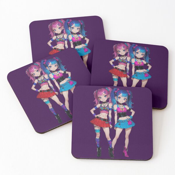 Item preview, Rave Punk Twin Sisters Kawaii Duo designed and sold by RadaQueen.