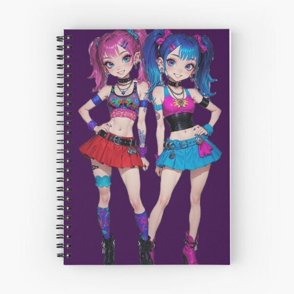 Item preview, Rave Punk Twin Sisters Kawaii Duo designed and sold by RadaQueen.