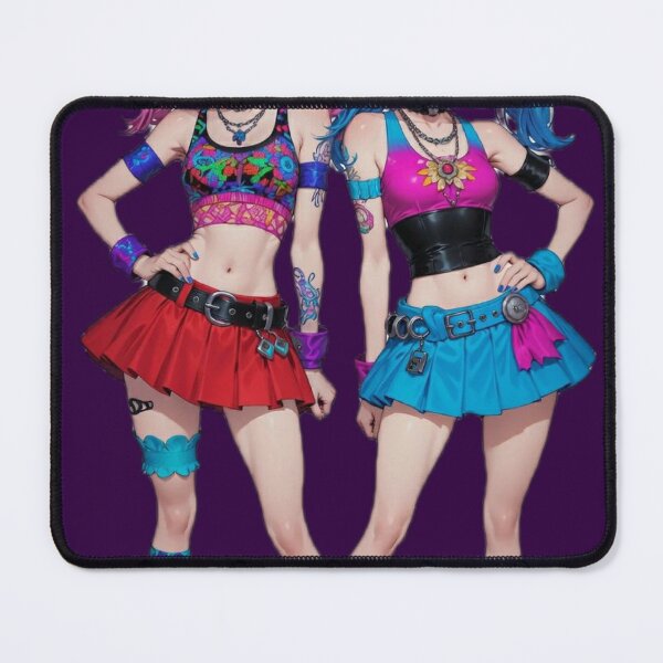 Item preview, Rave Punk Twin Sisters Kawaii Duo designed and sold by RadaQueen.