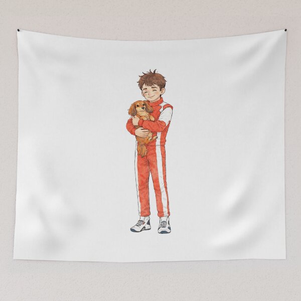 Item preview, Charles Leclerc & Leo Cute Formula 1 Fan Art designed and sold by Reyxava.