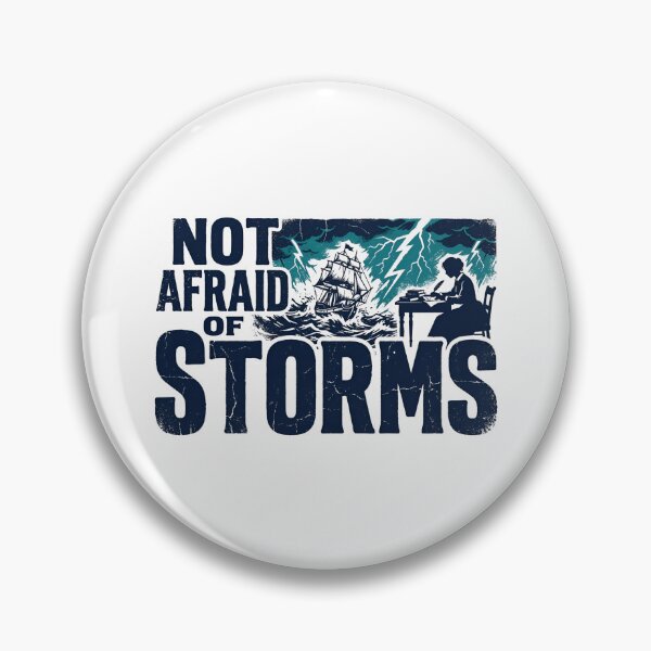 Item preview, Not Afraid Of Storms Little Women Louisa May Alcott Quote designed and sold by Fenay Designs.