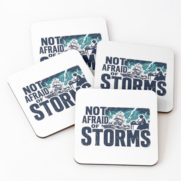 Item preview, Not Afraid Of Storms Little Women Louisa May Alcott Quote designed and sold by Fenay Designs.