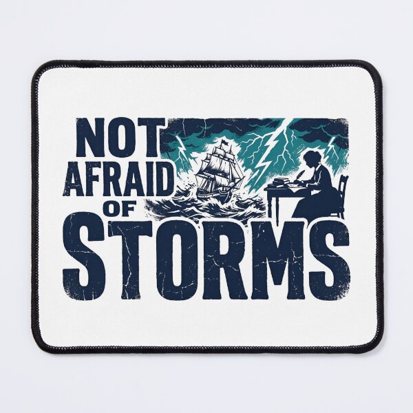 Item preview, Not Afraid Of Storms Little Women Louisa May Alcott Quote designed and sold by Fenay Designs.