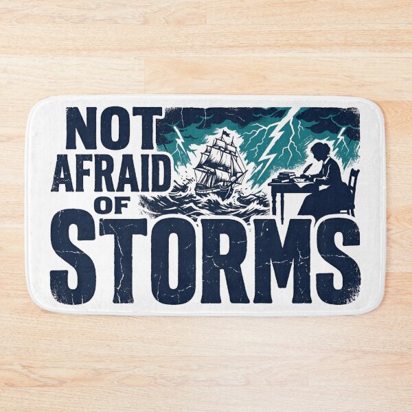 Item preview, Not Afraid Of Storms Little Women Louisa May Alcott Quote designed and sold by Fenay Designs.