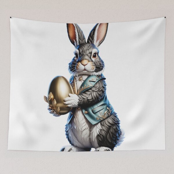 Item preview, Golden Easter Egg 3D Rabbit designed and sold by JediKittenWars.
