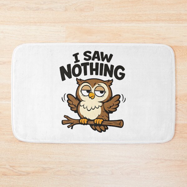 Item preview, Funny Owl Shirt – I Saw Nothing – Sarcastic Owl Humor designed and sold by bazstees54.