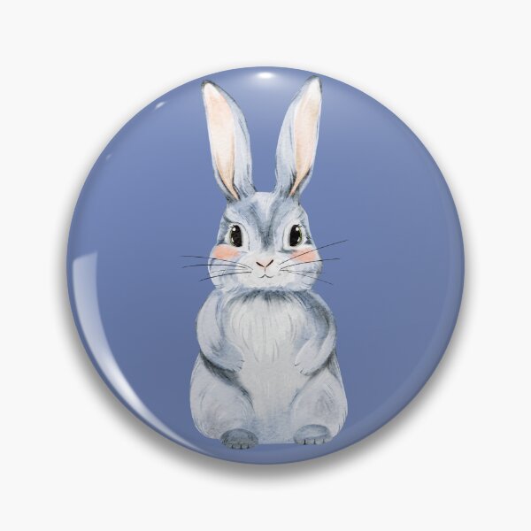 Item preview, Cute Blue Easter Bunny designed and sold by Sagi Jane Art.