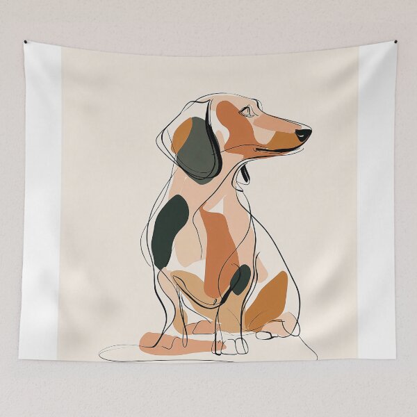 Item preview, Colorful Dachshund boho Art designed and sold by lautir.