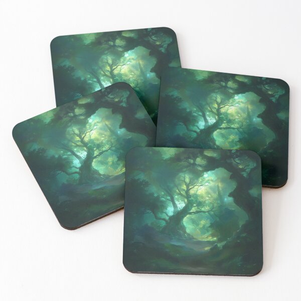 Item preview, Enchanted Forest Clearing With Ancient Tree designed and sold by Christian Weiss.
