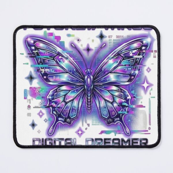Item preview, Cyberpunk Aesthetic Butterfly Art designed and sold by Vikkokansana.