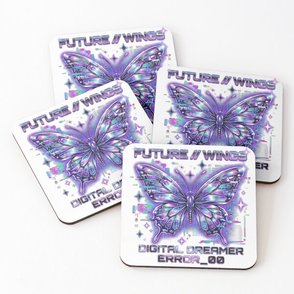 Item preview, Cyberpunk Aesthetic Butterfly Art designed and sold by Vikkokansana.