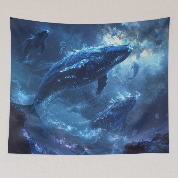 Item preview, Whale - Cosmic Artwork designed and sold by QuantumDrift.