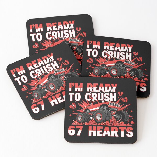 Item preview, crush 67 hearts boys funny school valentines designed and sold by ArtDesignTp.