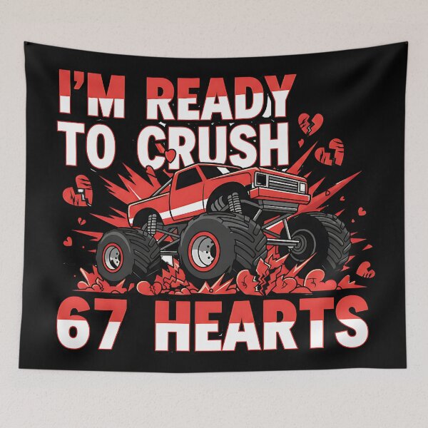 Item preview, crush 67 hearts boys funny school valentines designed and sold by ArtDesignTp.