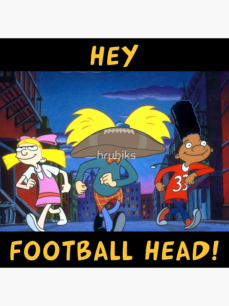 "Hey Arnold Football Head" Poster for Sale by hrubiks Redbubble