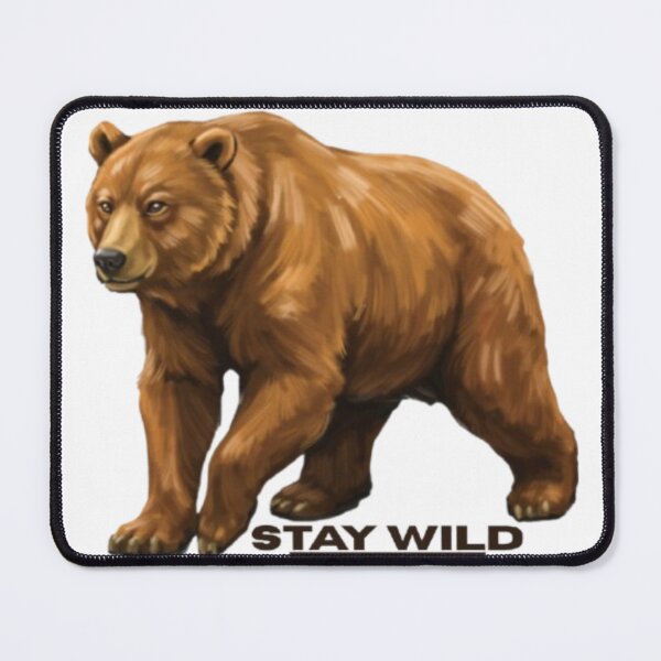 Item preview, Stay Wild Bear – Cute Wild Animal Adventure Design designed and sold by SumeetCreativeArt.
