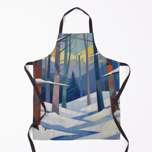Item preview, Abstract snowy woodland designed and sold by Judith Murphy.