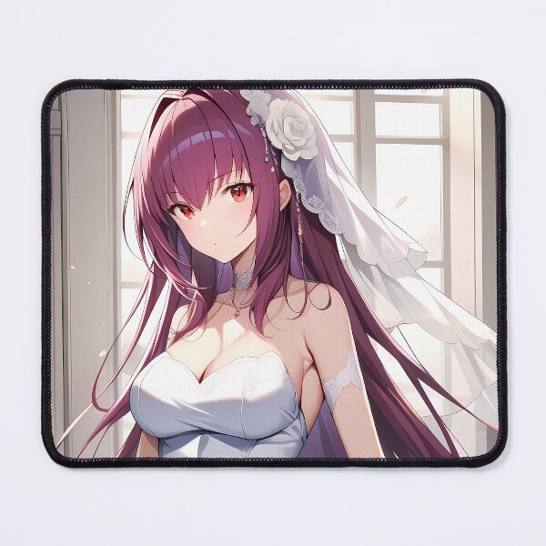 Item preview, Elegant Lancer Scathach Sukasaha Fate Grand Order White Wedding Grace designed and sold by 108Recordings.