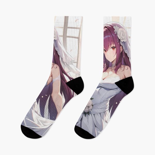 Item preview, Elegant Lancer Scathach Sukasaha Fate Grand Order White Wedding Grace designed and sold by 108Recordings.