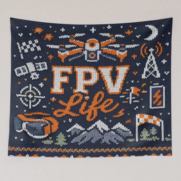 Item preview, FPV Life Drone Racing Pilot Knitting Pattern designed and sold by Mauswohn.