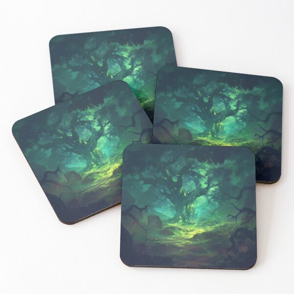 Item preview, Mystical Ancient Tree In Glowing Forest designed and sold by Christian Weiss.
