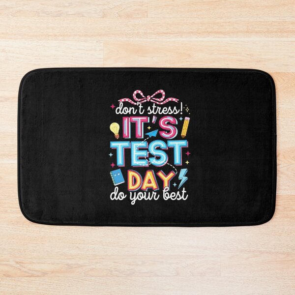 Item preview, Rock The Test Don't Stress Just Do Your Best Teacher Testing Coquette Bow designed and sold by b3ida-zl.