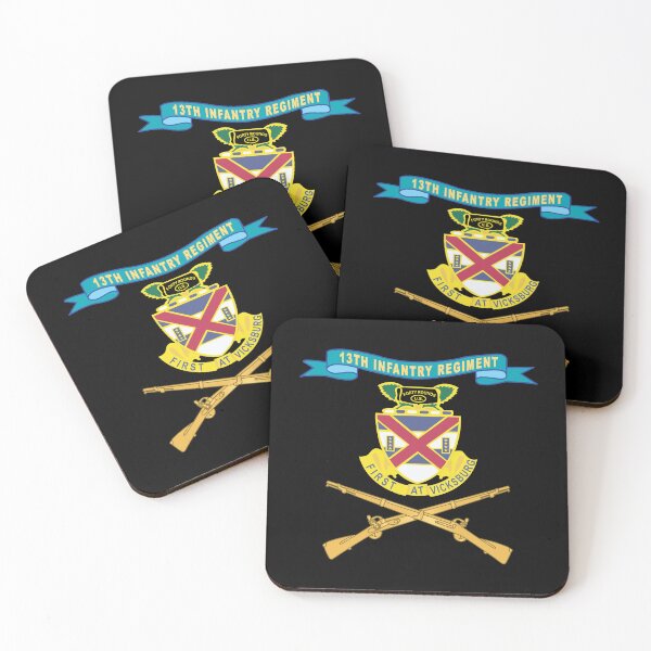 Item preview, Army - 13th Infantry Regiment - DUI w Ribbon - Br X 300 designed and sold by Military Insignia Products.