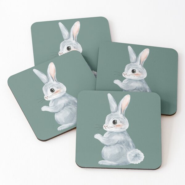 Item preview, Sweet Pastel Blue Bunny designed and sold by Sagi Jane Art.