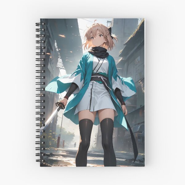 Item preview, Okita Souji Sakura Saber Fate Grand Order Anime Girl Samurai Action Scene designed and sold by 108Recordings.