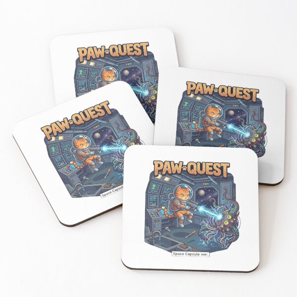 Item preview, Paw Quest Space Explorer Cat – Cute Astronaut Kitty Adventure designed and sold by PawMic.