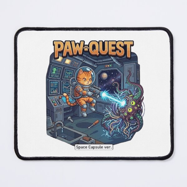 Item preview, Paw Quest Space Explorer Cat – Cute Astronaut Kitty Adventure designed and sold by PawMic.