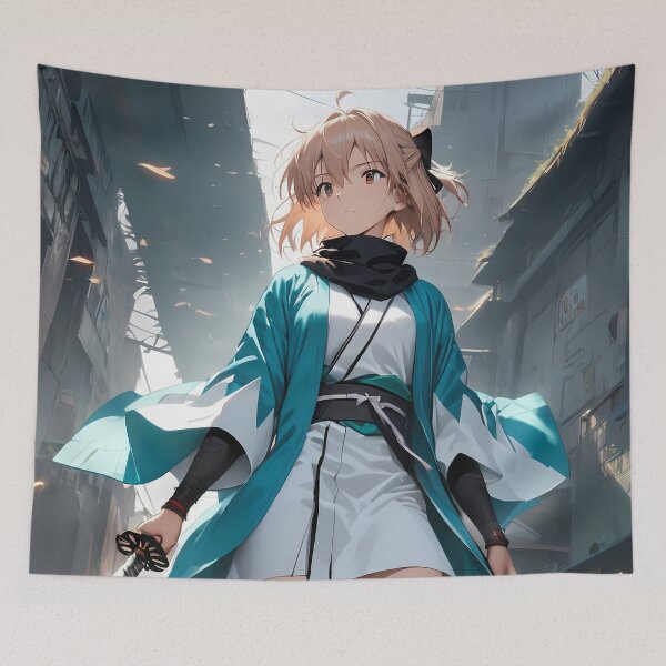 Item preview, Okita Souji Sakura Saber Fate Grand Order Anime Girl Samurai Action Scene designed and sold by 108Recordings.
