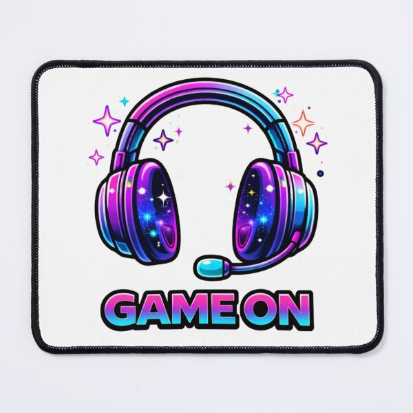 Item preview, Game On Gamer Headset – Neon Retro Gaming Vaporwave Design designed and sold by NuniDesigns.