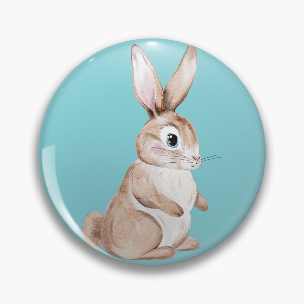 Item preview, Cute Brown Bunny Watercolor designed and sold by Sagi Jane Art.