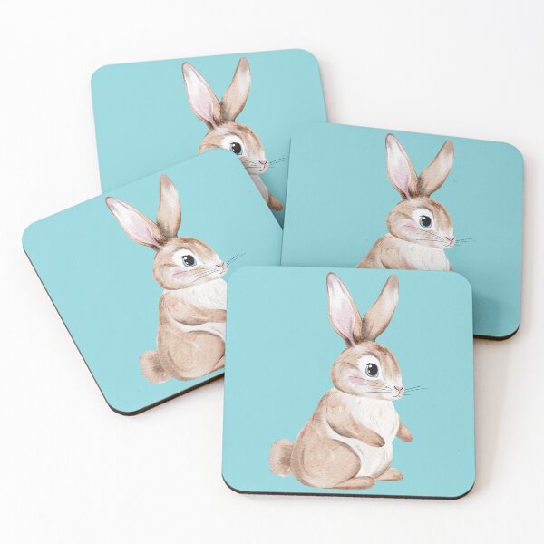 Item preview, Cute Brown Bunny Watercolor designed and sold by Sagi Jane Art.