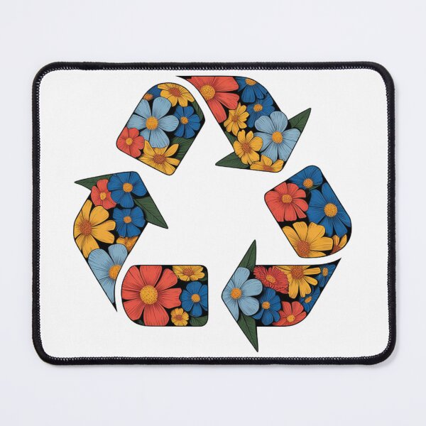 Item preview, Floral Recycle Symbol — Wildflower Botanical Sustainability Graphic Tee for Earth Lovers designed and sold by proearth2022.