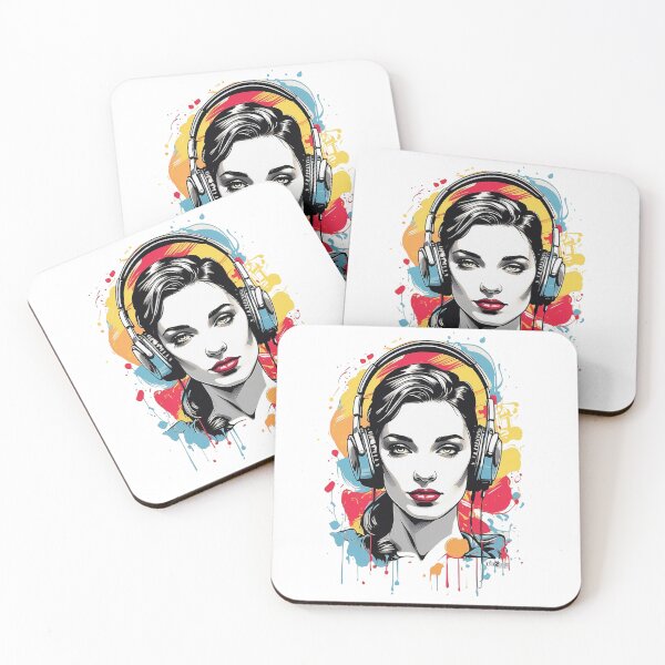 Item preview, Andy Warhol Inspired Girl with Headphones Graffiti Street Artwork designed and sold by Inished Productions.