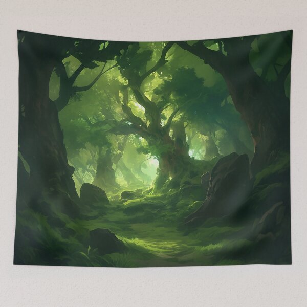 Item preview, Magical Forest Path Beneath Ancient Trees designed and sold by Christian Weiss.