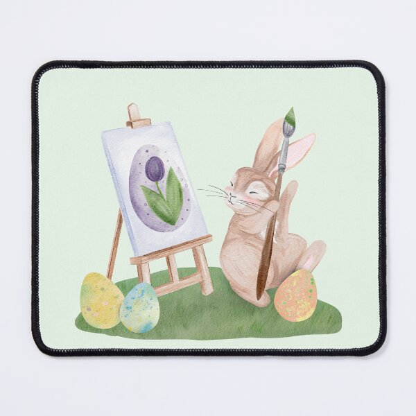 Item preview, Cute Bunny Painting Easter Egg designed and sold by Sagi Jane Art.