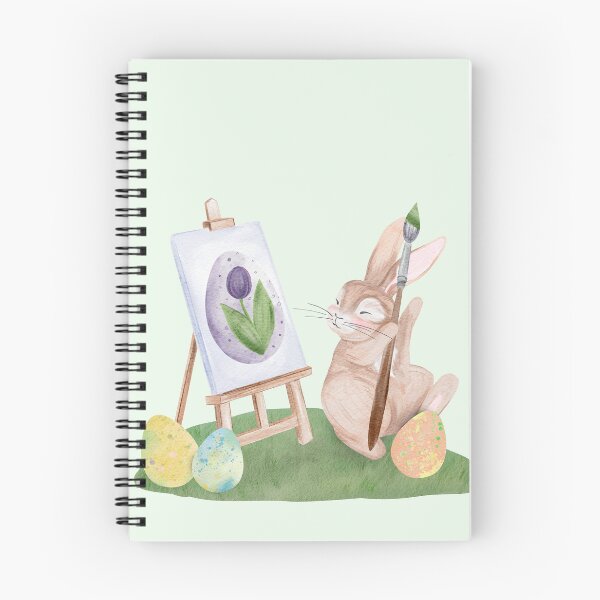 Item preview, Cute Bunny Painting Easter Egg designed and sold by Sagi Jane Art.