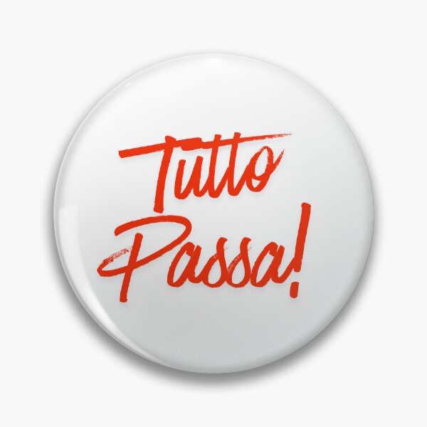 Item preview, Tutto Passa Red Brush Script - Inspiring Italian Quote designed and sold by Siriusvibes.