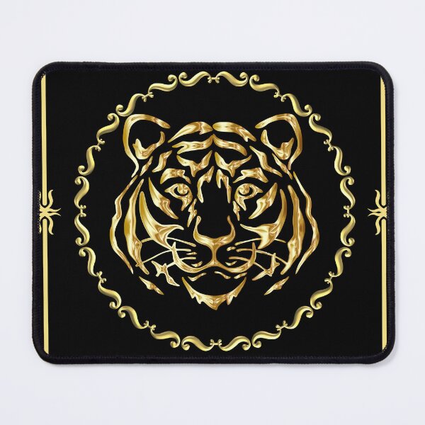 Item preview, Golden Tiger Ornamental Illustration designed and sold by Phitwhim.