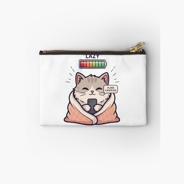 Item preview, Lazy Cat Social Battery – Plans Canceled Funny Introvert Cat designed and sold by Low Social Battery Club.