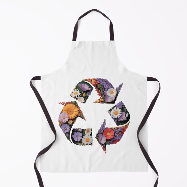 Item preview, Recycle In Bloom — Photorealistic Wildflower Botanical Recycling Symbol Environmental Tee designed and sold by proearth2022.