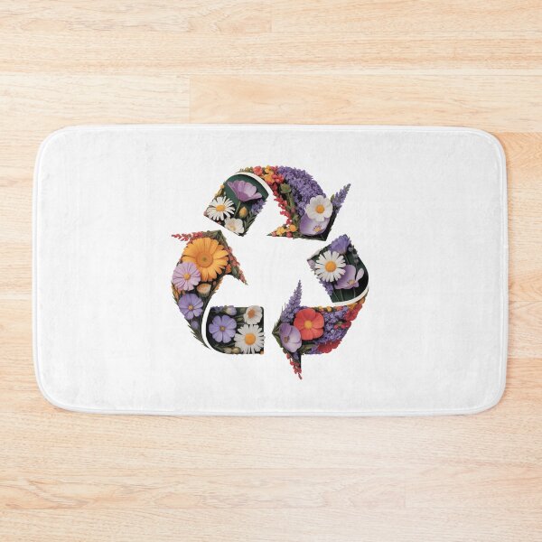 Item preview, Recycle In Bloom — Photorealistic Wildflower Botanical Recycling Symbol Environmental Tee designed and sold by proearth2022.