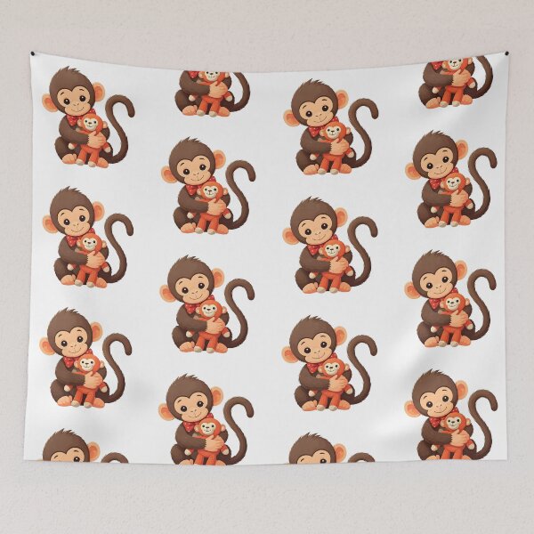 Item preview, Monkey with a toy designed and sold by PrintLabStudio.