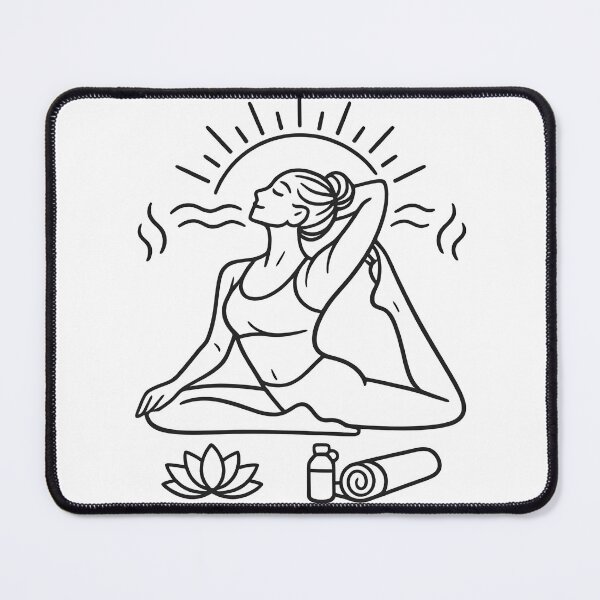 Item preview, Peaceful Hot Yoga Obsessed Gift for Yoga Life Lovers Yoga Mat Bag Design Art designed and sold by Divakar Fashion.