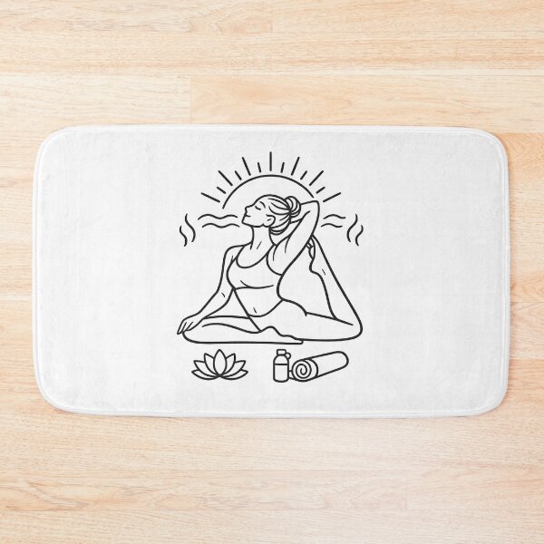 Item preview, Peaceful Hot Yoga Obsessed Gift for Yoga Life Lovers Yoga Mat Bag Design Art designed and sold by Divakar Fashion.